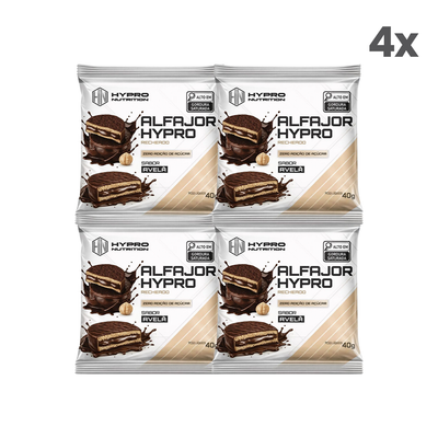 Kit 4 Unidades: Alfajor HYPRO NUTRITION 160g